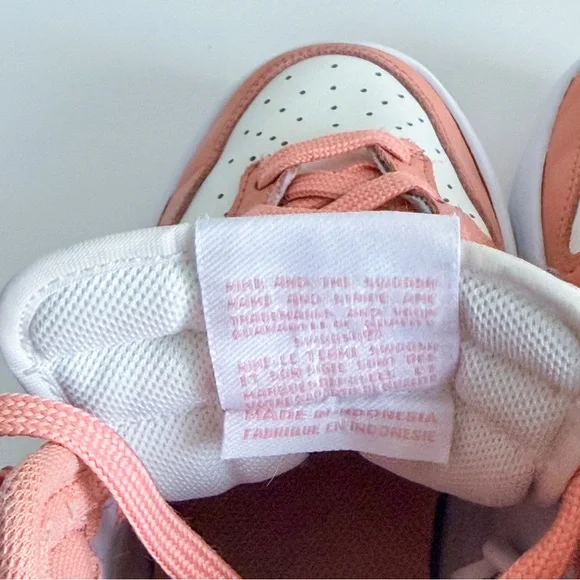Nike Dunk High Up Women’s Size 6.5 Coral Chalk / White DH3718-107 - Picture 6 of 8